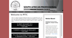 Desktop Screenshot of pftc.co.za